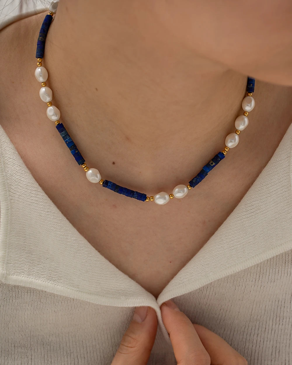 Blue Beach Girl Necklace